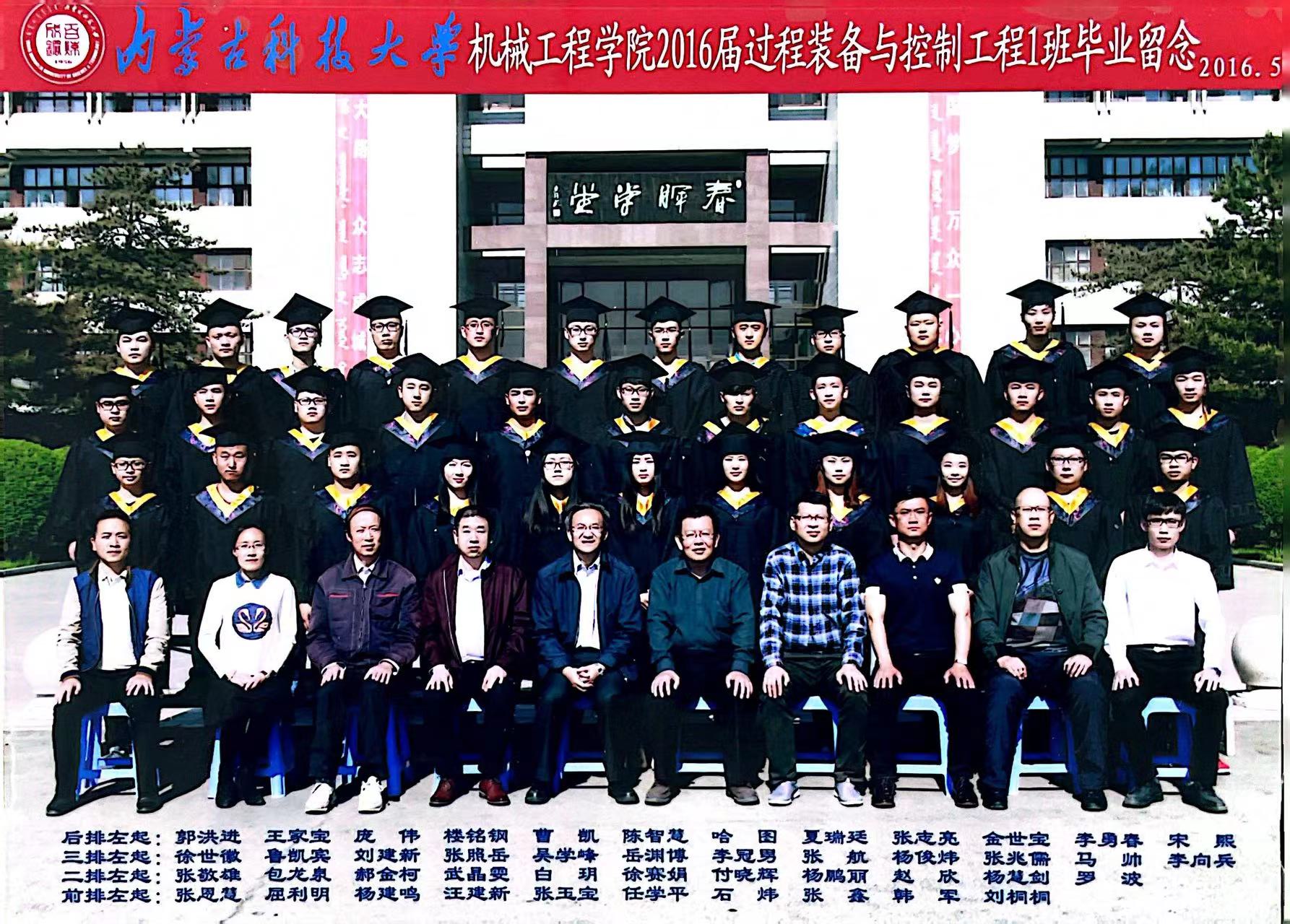 ​2016届过程装备与控制工程1班